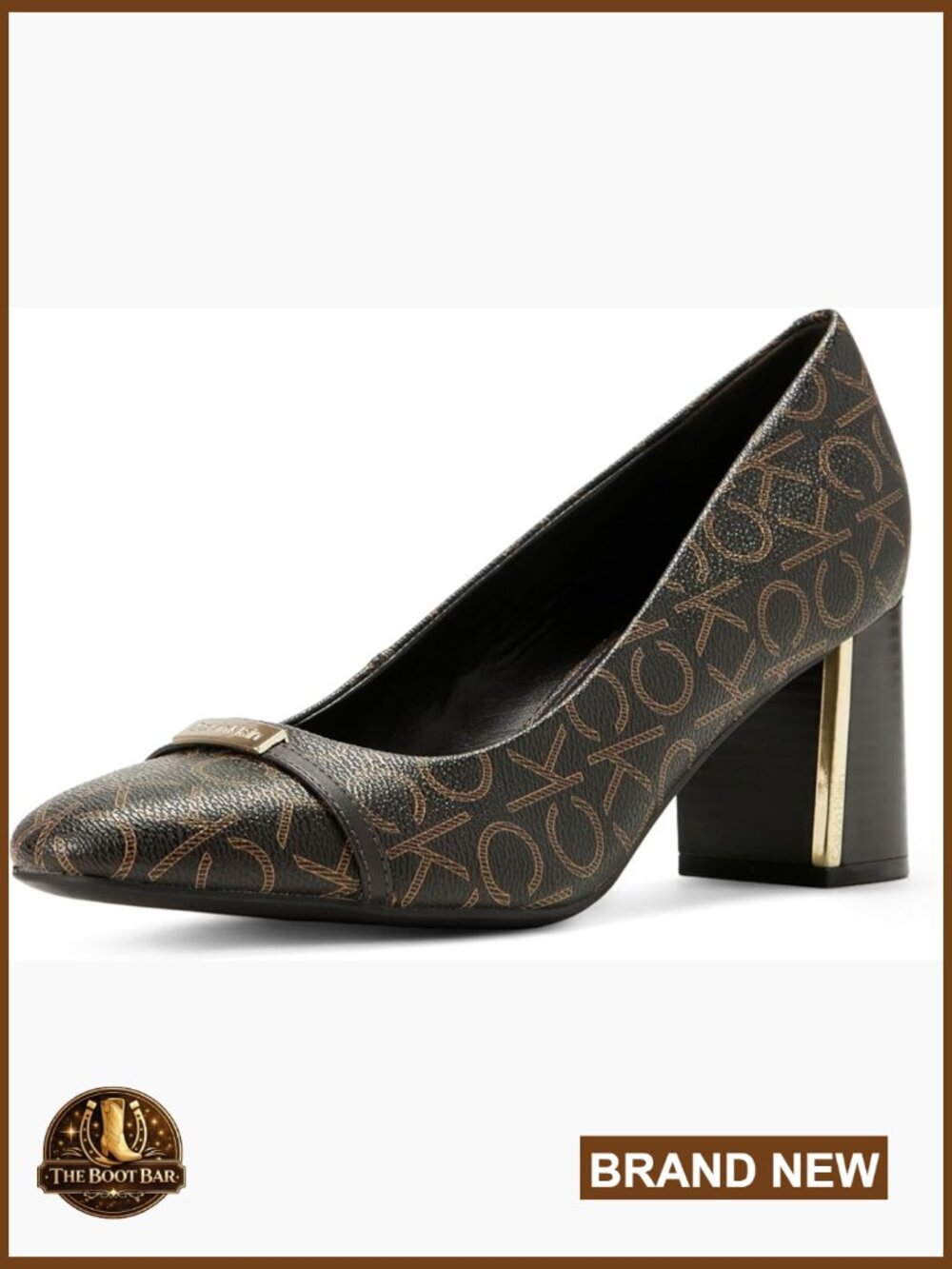 Block Heel Pumps with Cushioned Insole